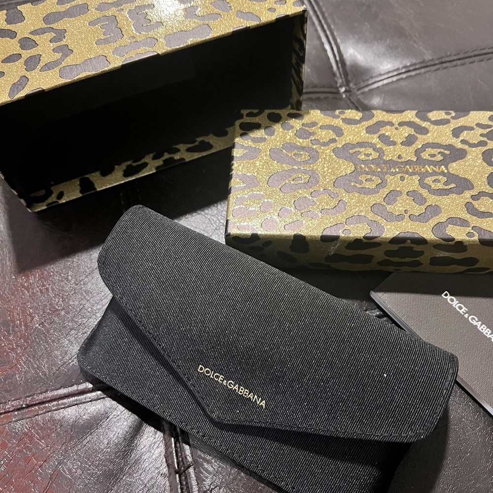 Dolce & Gabbana Sunglasses Case & Animal Print Gift Box Only